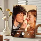 Custom Music Photo Frame That Plays Music Without Cell Phone Wooden Music Record Player Wedding Anniversary Gifts