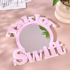 Personalized 3D Printed Mirror with Text Makeup Mirror Birthday Gift for Her