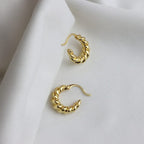 Small Twist Hoop Earrings