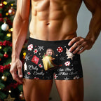 Personalized Face Boxer Only Can Jingle These Bells without Custom Belt Text Men Underwear Christmas Gift Personalized Photo Valentines Gift