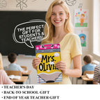 Custom Text Name Folder with Pencil Design – Teacher's Day & Back to School Gift