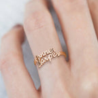 gifts for wife Heartfelt Surprise - Unique Memento - Double Names Ring - 925 Sterling Silver - gifts for wife - Anniversary v
