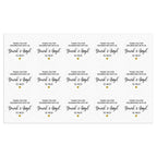 Personalized Thank You Stickers Round Wedding Birthday Favor labels for Gifts