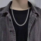 Cuban Chain Necklace With Custom Name Message Card Birthday Gift for Son