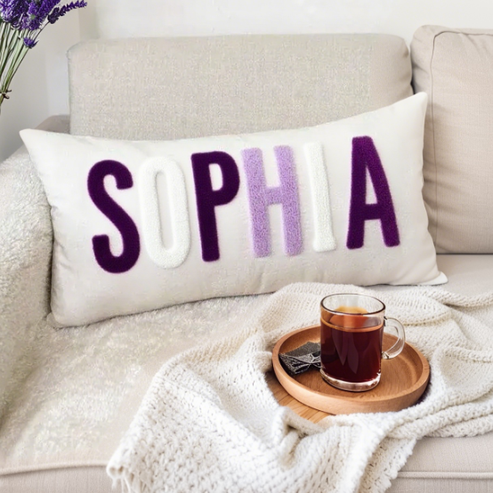 custom name personalized pillow cover gift for daughter product photo