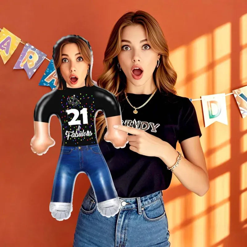 Custom Face Fabulous Blow Up Dolls Funny Inflatable Balloon Custom Air Doll for Party Favors