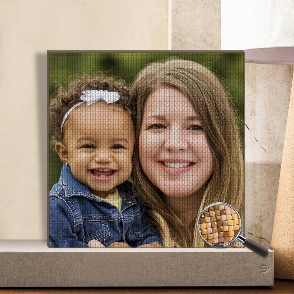 Pintura de diamantes 5D personalizada sin marco - 7 colores