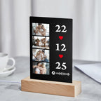 Scannable Music Photo Plaque Custom Keychain Personalized Night Light Gift For Her