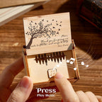 Personalized Wooden Music Box Custom Tree Music Box Gift for Mother