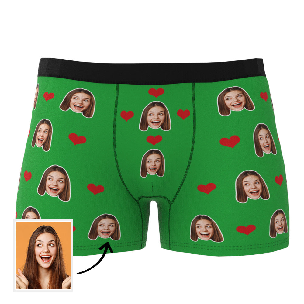 boxer briefs personalized face photo funny romantic gift for boyfriend