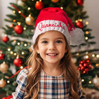 Personalized Christmas Hat Embroidered Name Santa Hat Christmas Gift for Family