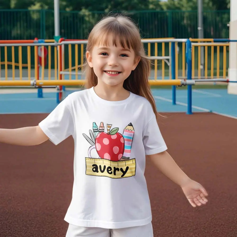 shirt back to school personalized gift for daughter custom detail