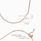 Custom Initial Letter Necklace S925 Silver