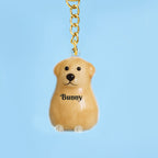 Custom Name Dog Hair Collector Keychain Bag Charm Memorial Storage Box with Text Perfect for Storing Pet Hair Gift for Dog Lovers