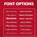 Personalized Knitted Christmas Stocking Ornament with Custom Name – Holiday Hanging Decor