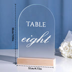 Personalized Wedding Table Numbers Custom Acrylic Table Numbers Wedding Reception Decor