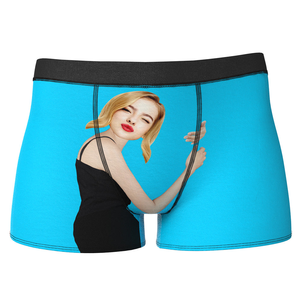 boxer shorts personalized photo funny romantic gift for boyfriend custom style