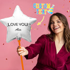 Custom Name Star Balloons for Party Supplies Indoor Outdoor Decor