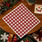 Custom Text Merry Christmas Stickers – Personalized 100 Round Labels for Christmas Gifts