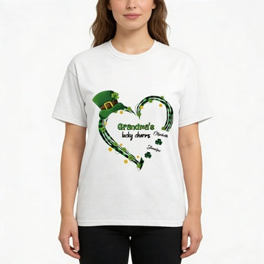 heart shaped happy st patricks day personalized shirt with family details soft everyday wear