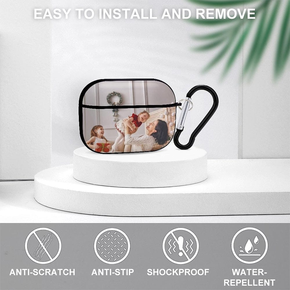 Custom Photo AirPods Pro Case Earbuds Case with Keychain