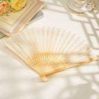 personalized bamboo ribs fan wedding favour handheld fan this display