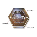 Custom Acrylic Ring Box Personalized Wedding Wood Jewelry Box