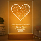 Personalized Star Constellation Map Acrylic Plaque with Light