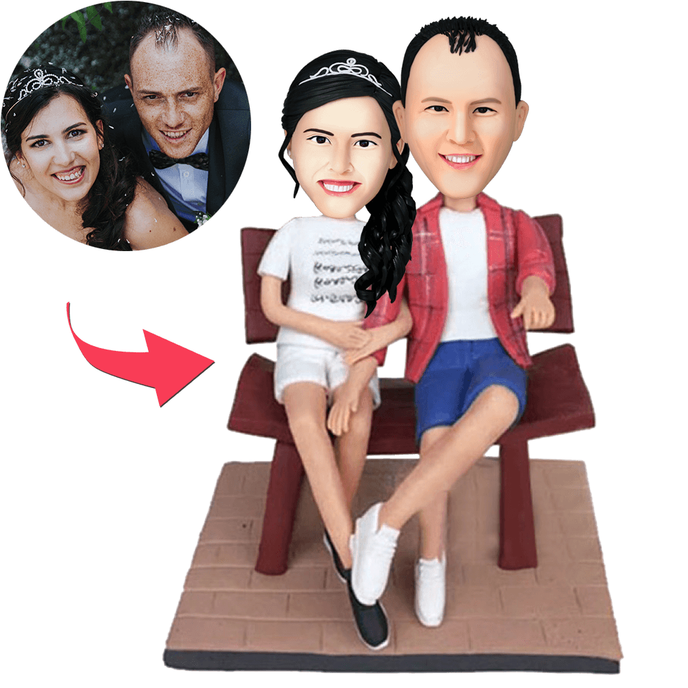 custom bobble head give that nods love personalized bobblehead wedding couple couple front view