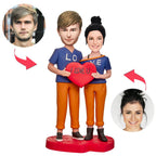 custom bobble head make memories stand tall bobblehead keepsake wedding couple couple front view