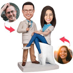 custom bobble head fun tribute someone special figurine wedding couple dentist couples front view