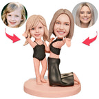 custom bobble head capture moment miniature personalized mini figure business man mother front view
