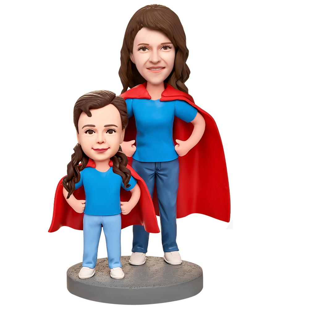 custom bobble head celebrate every smile handcrafted desk display family keepsake super front view