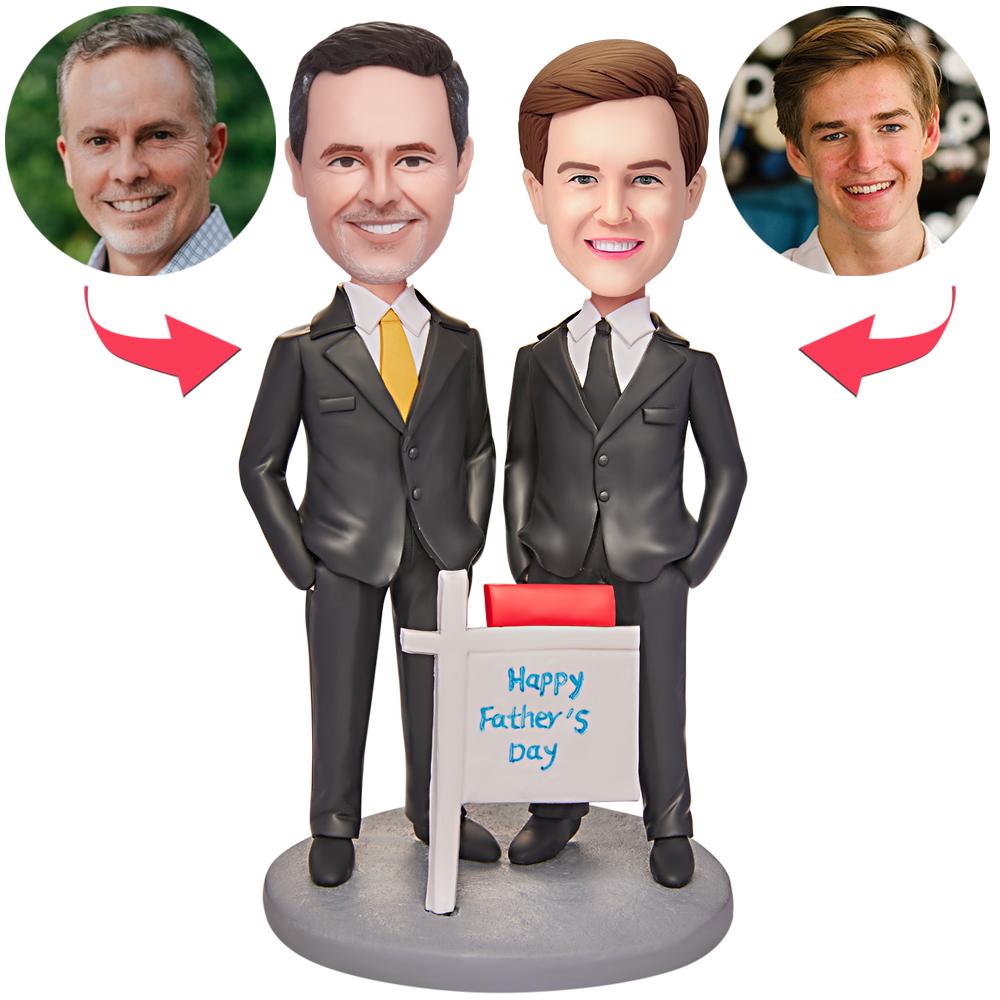 personalized bobblehead bring joy desk personalized mini figure business man father display