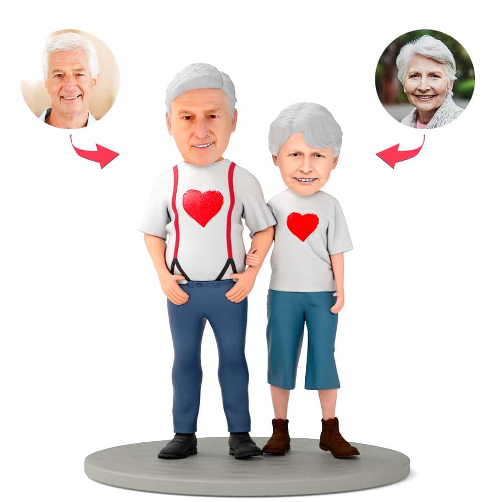 custom bobble head celebrate every smile figurine character valentine s day gifts front view