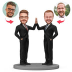 custom bobble head turn personality into art bobblehead keepsake character best partner front view