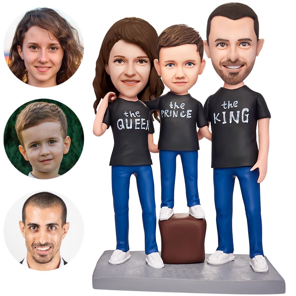 custom bobble head bring joy desk personalized bobblehead family keepsake together we front view