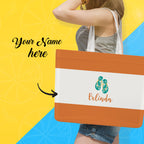 Personalized Double-Sided Tote Bag for Weddings Without Zipper