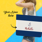 Personalized Double-Sided Tote Bag for Weddings Without Zipper