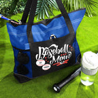 Custom Baseball Softball Mom Handbag Tote Bag Birthday Gift for Women Sport Lovers