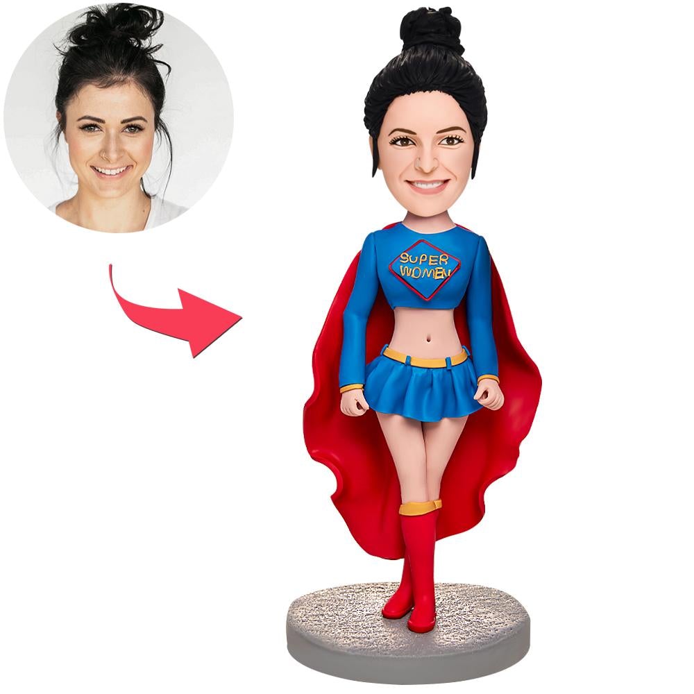 custom bobble head give that nods love bobblehead keepsake character sexy superman front view