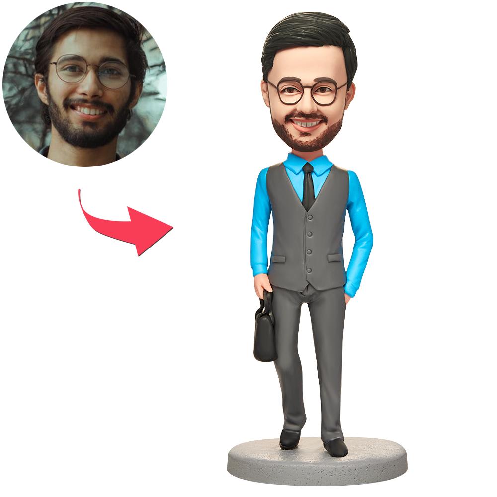 custom bobble head give that nods love bobblehead keepsake business man cool front view