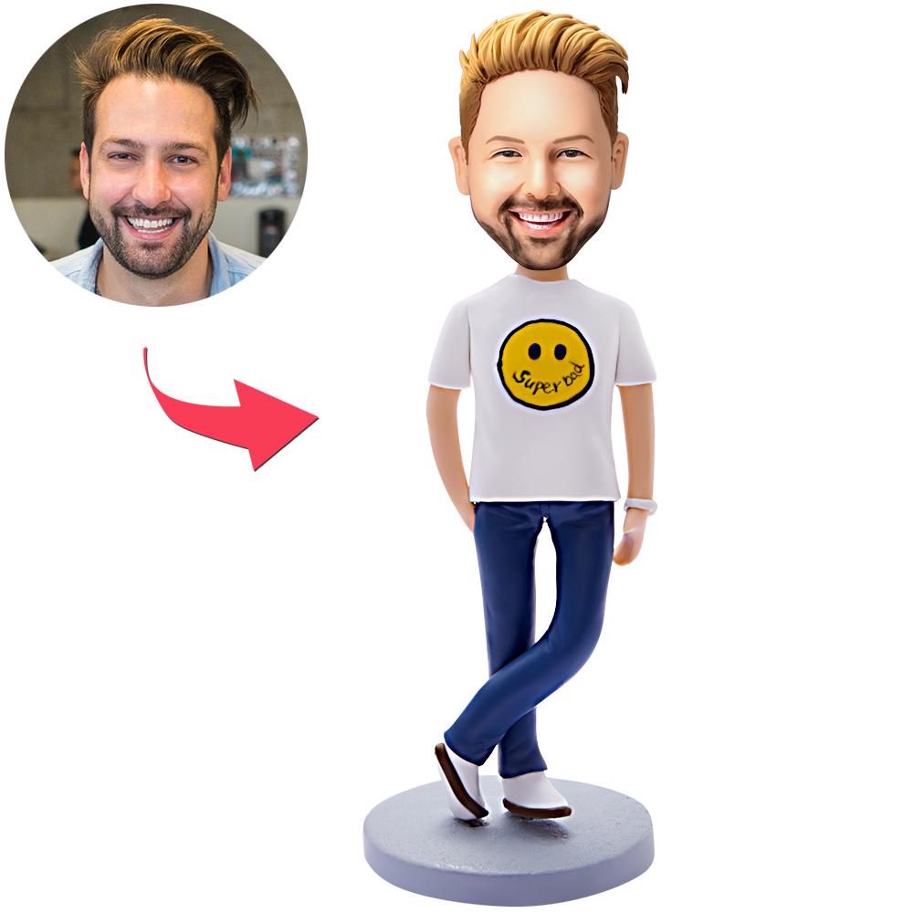 custom bobble head turn personality into art bobblehead keepsake family keepsake bobblehead front view