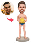 custom bobble head make memories stand tall handcrafted desk display character water front view
