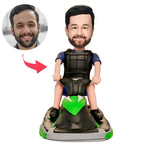 custom bobble head keepsake full character handcrafted desk display character men s front view