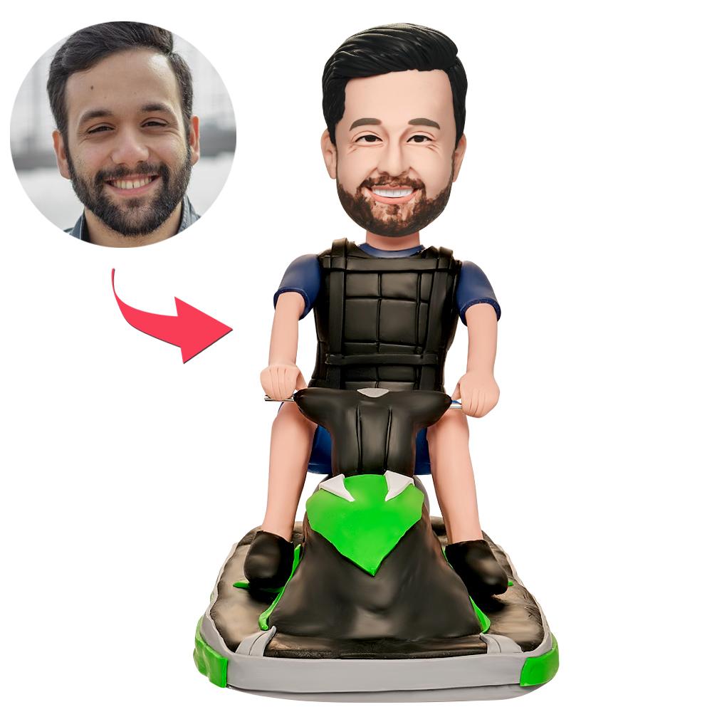 custom bobble head keepsake full character handcrafted desk display character men s front view