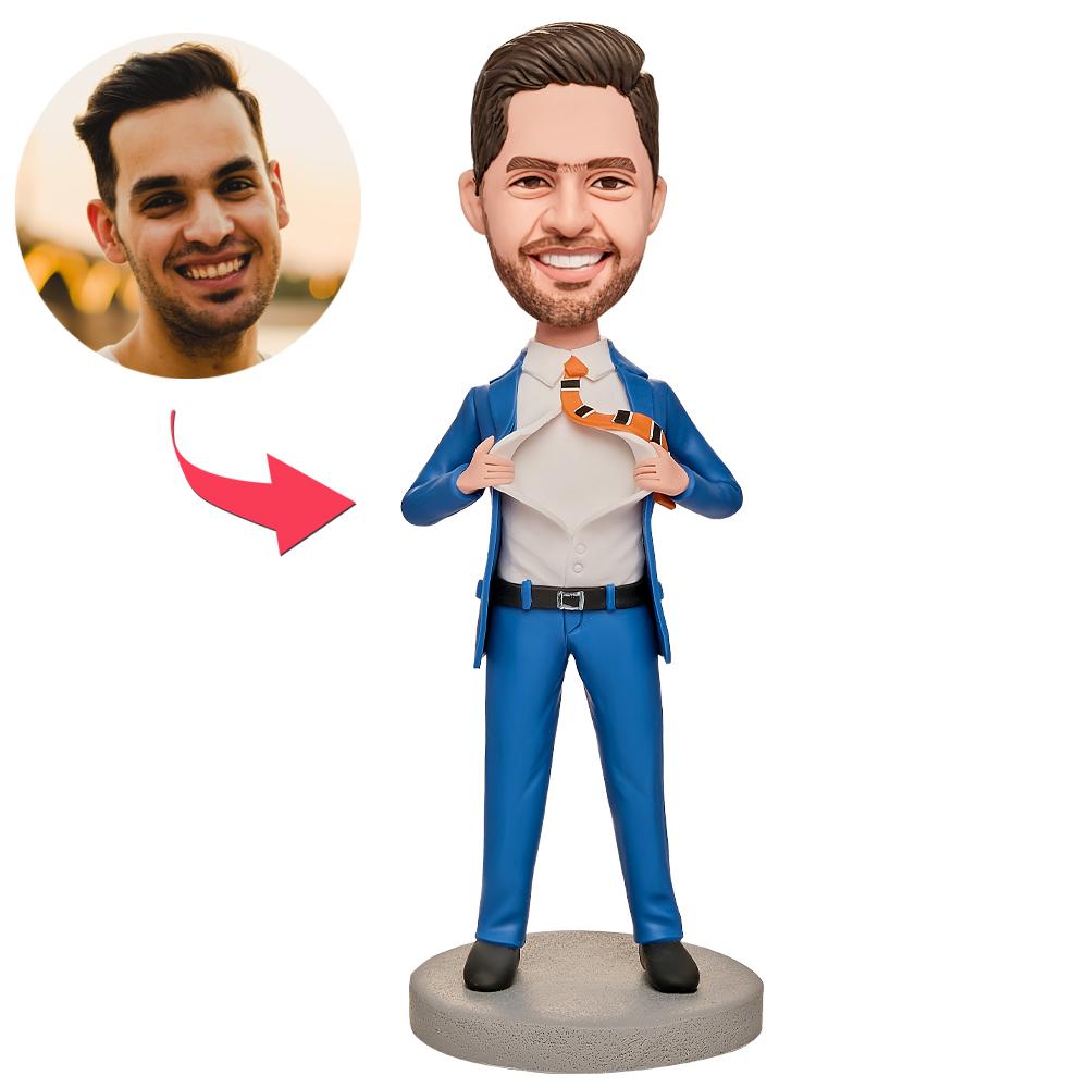 custom bobble head bring joy desk personalized bobblehead business man business man front view