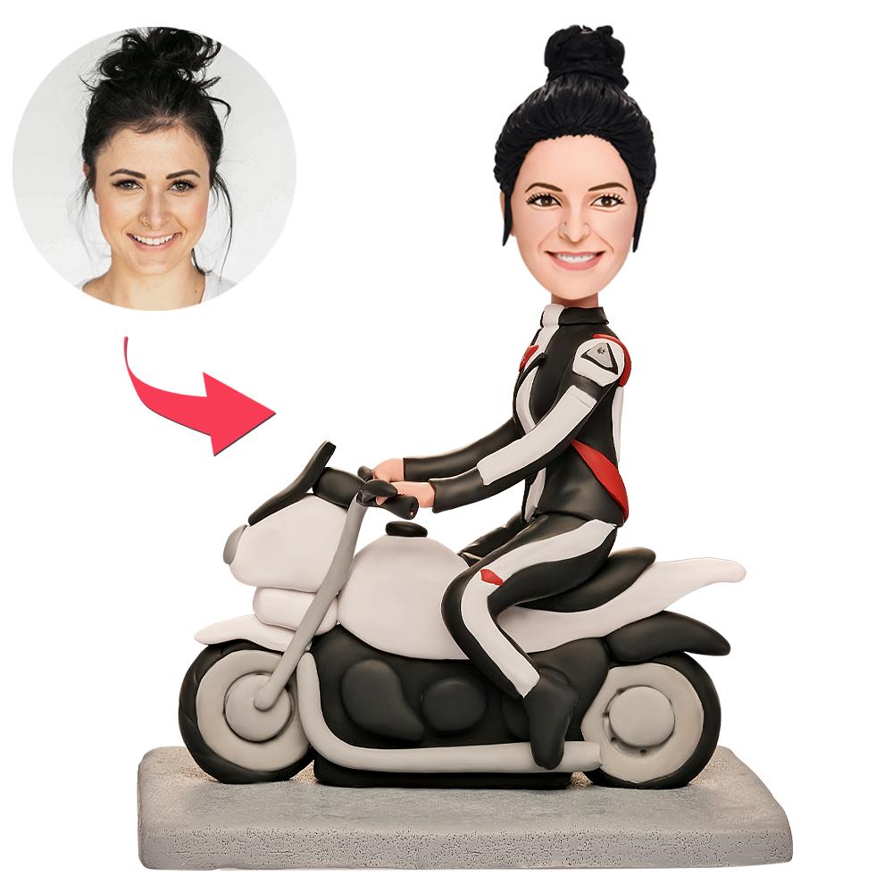 custom bobble head turn personality into art figurine character ride free shine front view