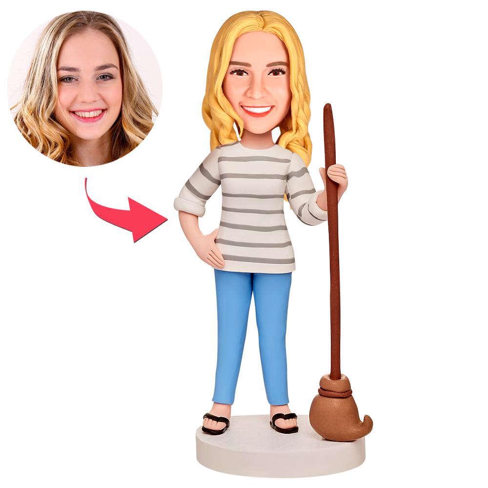 custom bobble head give that nods love personalized mini figure family keepsake front view
