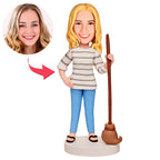 custom bobble head give that nods love personalized mini figure family keepsake front view